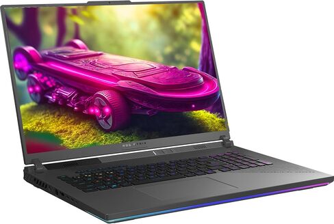 Asus Rog Strix G18 G18 Gaming Mameped ، AMD Ryzen 9-8940HX ، 64 GB DDR5 RAM ، 2 TB PCIe SSD ، 18 "2.5k (2560x1600) Display Nebula 240HZ ، Nvidia G-Force RTX 5070 ، 4-Zone RGB Key in Kuwait