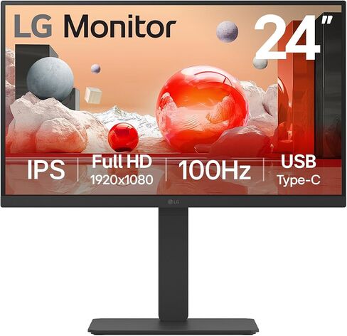 LG 24in Monitor ، 1920x1080 ، 16: 9 IPS ، HDMI ، DP ، USB-C USB 3.0 in Saudi Arabia