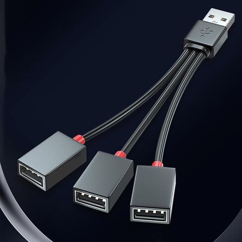 محول USB 2.0 من 1 إلى 3 كابل امتداد الخائن متعددة لشحن كبل تمديد الكمبيوتر المحمول USB in Kuwait