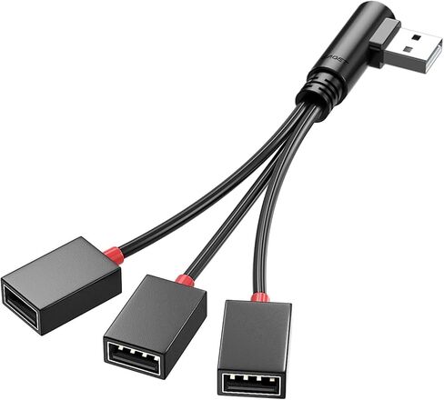 محول USB 2.0 من 1 إلى 3 كابل امتداد الخائن متعددة لشحن كبل تمديد الكمبيوتر المحمول USB in Kuwait