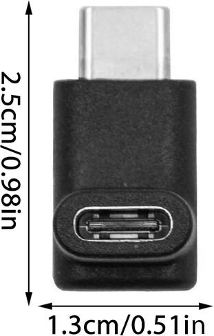 USB Type C 3.1 Right Angles Adapter to for Efficient Charging and Data Transmission in Tight Space Type C Charging in Saudi Arabia