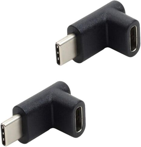 USB Type C 3.1 Right Angles Adapter to for Efficient Charging and Data Transmission in Tight Space Type C Charging in Saudi Arabia