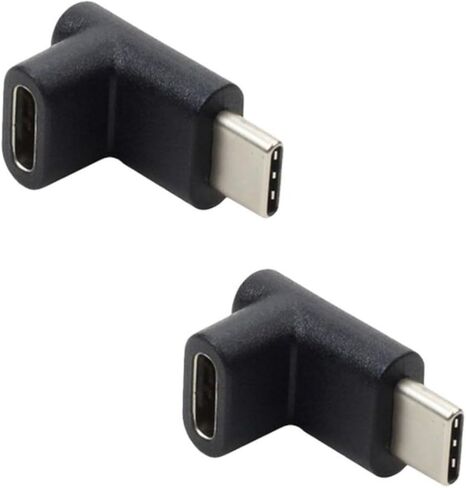 USB Type C 3.1 Right Angles Adapter to for Efficient Charging and Data Transmission in Tight Space Type C Charging in Saudi Arabia