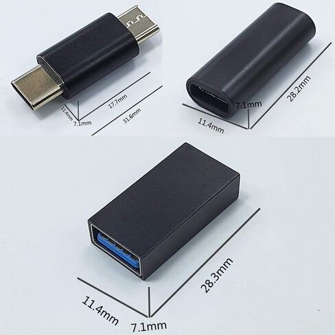 USB Type C للمحول من الذكور إلى نوع الإناث إلى 3.0 محول أنثى شحن الموصل القابس USB in Kuwait