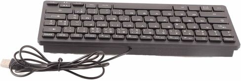 لوحة المفاتيح 78 Key Mute Ultra Thin Wired Mini USB واجهة المكتب لوحة مفاتيح لغة صغيرة (روسية) in Kuwait