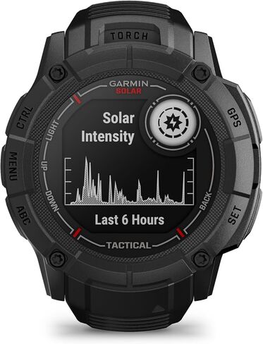 Garmin Instinct 2X Solar - Tactical Edition, Rugged GPS Smartwatch, Built-in Flashlight, Ballistics Calculator, Solar Charging Capability, Black (Refurbished) in Saudi Arabia