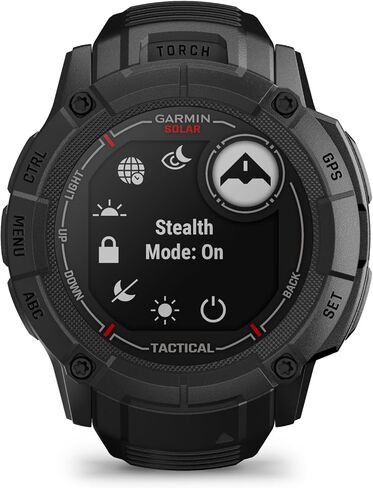 Garmin Instinct 2X Solar - Tactical Edition, Rugged GPS Smartwatch, Built-in Flashlight, Ballistics Calculator, Solar Charging Capability, Black (Refurbished) in Saudi Arabia