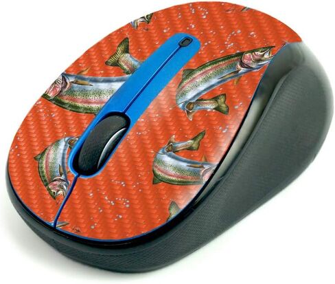 Mayyskins Carbon Carbon Skin for Logitech M325 اللاسلكية الماوس - طباعة البقرة ، وقائية ، ودائمة ألياف الكربون محكم ، يسهل تطبيقها | صنع في الولايات المتحدة in Saudi Arabia