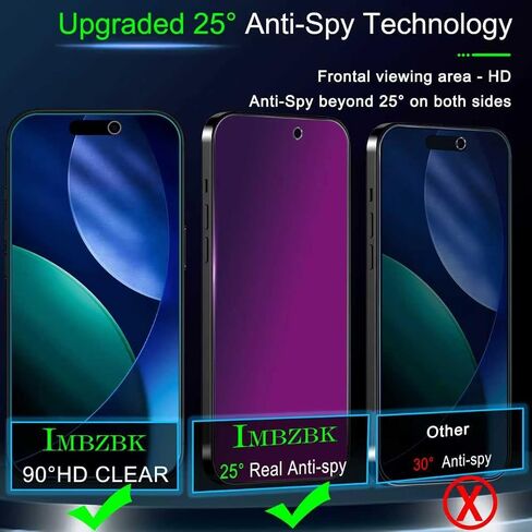 IMBZBK [Auto-Dust Removal] 3 Pack Screen Protector for Samsung Galaxy Z Fold 7, 3 Inside Flexible Film + 3 Front Tempered Glass + 3 Camera Lens Protector Accessories, Easy Installation in Kuwait