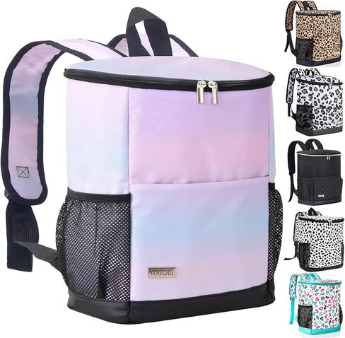Wolka Cooler Backpack 30 Cans,Portable Backpack Coolers Insulated Leak Proof,Waterproof Soft Sided Cooler Bag for Travel,Beach,Camping,Picnic,Lunch Backpack for Women (Water Elf) in Kuwait