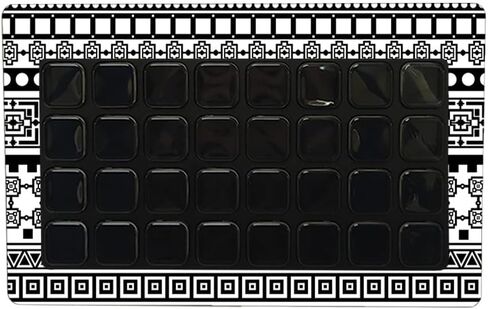 Maysyskins الجلد متوافق مع Elgato Stream Deck XL - Black Aztec | غلاف الالتفاف الواقي ، الدائم ، والفريد من نوعه | من السهل تطبيق الأنماط وإزالتها وتغييرها | صنع في الولايات المتحدة in Saudi Arabia