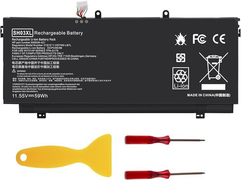 tree.nb sh03 sh03xl sh03057xl بطارية لـ HP Specter X360 13 W023DX 13-W0XX 13-W013DX Bare 859026-421 859356-855 TPN-Q178 in Kuwait