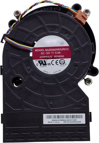 65W تبريد مروحة وترسامات التدفئة 5H40U93094 استبدال Lenovo ThinkCentre M75S M70S M80S M90S P340 P350 SFF سطح المكتب in Saudi Arabia