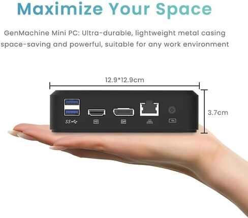 Mini PC,Ryzen 7 3750H, Mini Computers(4C/8T,up to 4.0GHz),Micro Desktop Computers for Business Home Office, WiFi5, BT4.2,USB3.0,1000M LAN,4K Dual Display,32GB RAM 512GB SSD in Saudi Arabia