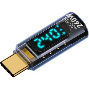 محول USB C عالي السرعة إلى USB C مع عرض LED 240W توصيل الطاقة 40 جيجابت في الثانية موصلات بيانات نقل البيانات الألمنيوم in Kuwait