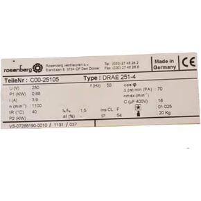 230V 3.9A 0.88KW 1100RPM Cooling Fan in Saudi Arabia