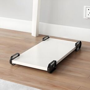 Sturdy Bamboo Mobile CPU Stand مع 4 عجلات ، محمولة تحت حامل برج الكمبيوتر المكتبي للاستخدام المنزلي والمكتب ، منظم أجهزة الكمبيوتر الموفرة للمساحة in Kuwait