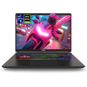 MSI Vector 16 HX AI Gaming Laptop, Intel Ultra 7-255HX, 32 GB DDR5 RAM, 1 TB PCIe SSD, 16" FHD+ (1920x1200) 144Hz Display, Nvidia G-Force RTX 5070Ti, Backlit Keyboard, W11 Pro, Cosmo Gray in Kuwait