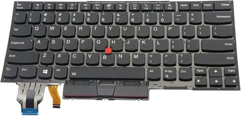 أفضل بانيات خلفية لإضاءة لوحة مفاتيح الكمبيوتر المحمول لـ Lenovo ThinkPad X1 Carbon 8th Gen 2020 Gen 8 Type 20U9 20UA US Layout with Trackpoint Black in Saudi Arabia