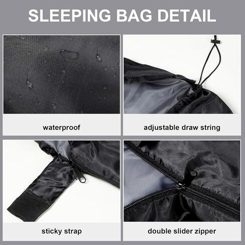 Tudomro 2 Pcs Camping Sleeping Bag for Adults Lightweight Packable Waterproof Camping Gear Equipment to Keep Warm for Outdoor Backpacking Hiking Travel in Kuwait