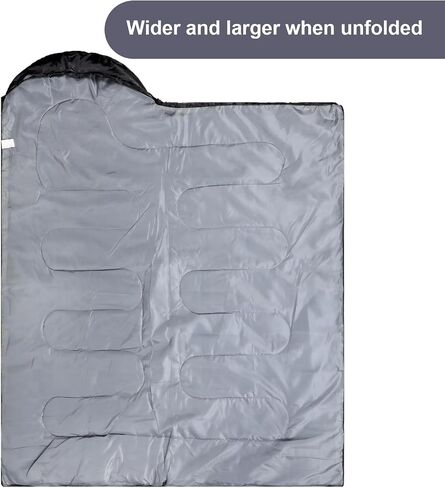 Tudomro 2 Pcs Camping Sleeping Bag for Adults Lightweight Packable Waterproof Camping Gear Equipment to Keep Warm for Outdoor Backpacking Hiking Travel in Kuwait