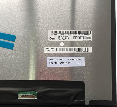 استبدال Lenovo Yoga C740-14 Laptop Touchscreen Display LCD Touch Screen Module Assigbly مع الإطار 5D10S39587 in Kuwait