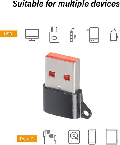 USB2.0 Type C to USB A Connectors High Performances Data and Charging Adapter Wide Compatibility for Mobile Devices USB Converters in Saudi Arabia