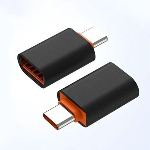 MultiDevice Compatible USB to C Adapter Quickly Charging for Mobiles Laptops Charging Male to Female Portable C Adapter in Saudi Arabia