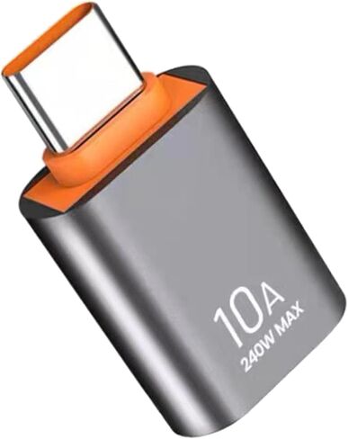 MultiDevice Compatible USB to C Adapter Quickly Charging for Mobiles Laptops Charging Male to Female Portable C Adapter in Saudi Arabia