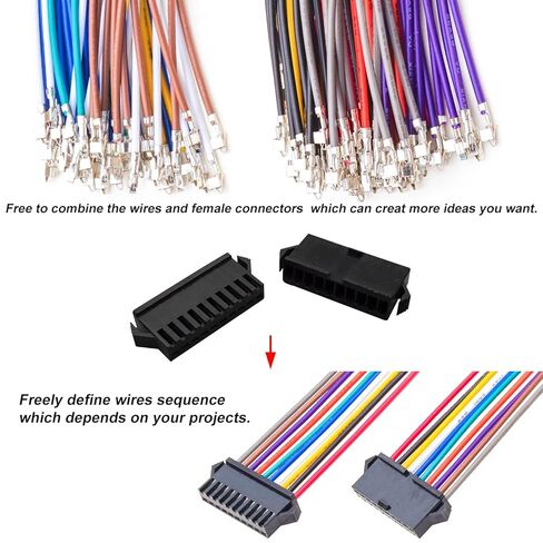 JST 2.54mm Monnector مع 22AWG مجموعة سلك مسبقًا ، JST XA 2.54 2.54 مم 2PIN 3PIN 4PIN 5PIN 6PIN 7PIN 8PIN 9PIN in Kuwait