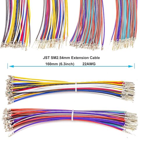 JST 2.54mm Monnector مع 22AWG مجموعة سلك مسبقًا ، JST XA 2.54 2.54 مم 2PIN 3PIN 4PIN 5PIN 6PIN 7PIN 8PIN 9PIN in Kuwait