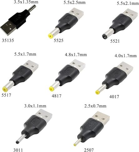 USB Male to 2.5 3.0 3 8 5mm Convertor Adapter Connector Length .6cm/1.81in in Kuwait