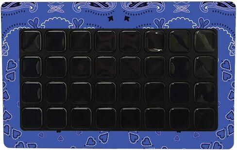 Mayyskins Skin متوافق مع Elgato Stream Deck XL - Blue Bandana | غلاف الالتفاف الواقي ، الدائم ، والفريد من نوعه | من السهل تطبيق الأنماط وإزالتها وتغييرها | صنع في الولايات المتحدة in Saudi Arabia