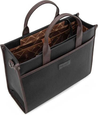 Wrangler Laptop Bag for Women 15.6 Inch Vintage Work Tote Bag for Business Briefcase Handbag with Adjustable Shoulder Strap in Saudi Arabia