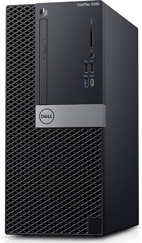 Dell Optiplex 5060 Tower Desktop Business Computer Windows 11 Pro ، MT PC Core I5-8500 3.0GHz 6-Core CPU ، 32GB RAM ، 1TB SSD (متجدد) in Kuwait