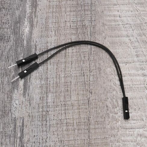 ECSING 20PCS DU-PONT WIRE 2.54 مم كابل شريط الملعب أنثى واحدة إلى الطائر الذكور المزدوج للكمبيوتر الشخصي POWAR in Saudi Arabia