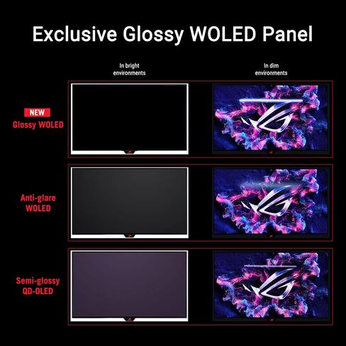 ASUS ROG STRIX 27 "1440p OLED Gaming Monitor (XG27AQDMG)-QHD ، OLED اللامع ، 240 هرتز ، 0.03 مللي ثانية ، غرفة تبريد مخصصة ، مضاد للذراع ، سطوع موحد ، G-Sync متوافق ، 99 ٪ DCI-P3 ، العرض ، (تجديد) in Saudi Arabia