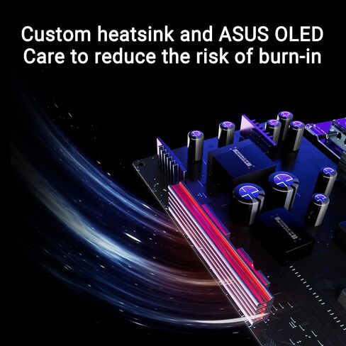 ASUS ROG STRIX 27 "1440p OLED Gaming Monitor (XG27AQDMG)-QHD ، OLED اللامع ، 240 هرتز ، 0.03 مللي ثانية ، غرفة تبريد مخصصة ، مضاد للذراع ، سطوع موحد ، G-Sync متوافق ، 99 ٪ DCI-P3 ، العرض ، (تجديد) in Saudi Arabia