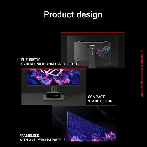 ASUS ROG STRIX 27 "1440p OLED Gaming Monitor (XG27AQDMG)-QHD ، OLED اللامع ، 240 هرتز ، 0.03 مللي ثانية ، غرفة تبريد مخصصة ، مضاد للذراع ، سطوع موحد ، G-Sync متوافق ، 99 ٪ DCI-P3 ، العرض ، (تجديد) in Saudi Arabia