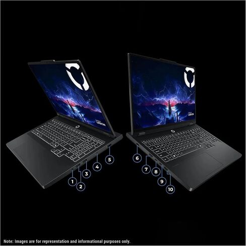 Lenovo Legion Pro 5i Gen 10 Gaming Laptop ، Intel Ultra 9-275HX ، 32 GB DDR5 RAM ، 2 TB PCIe SSD ، 16 "WQXGA (2560x1600) Display ، Nvidia G-Force RTX 5070TI ، 24-Zone RGB Backlit ، W11 Home ، in Kuwait