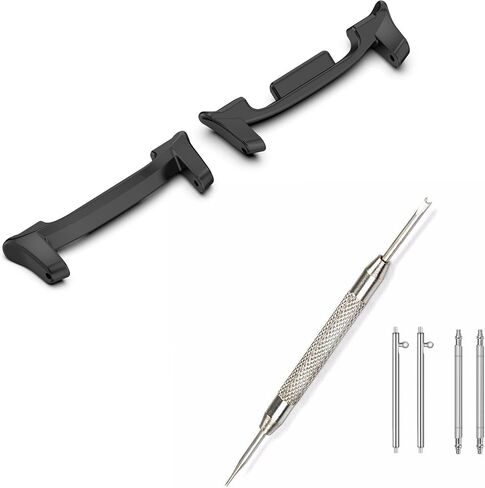 22MM Metal Connectors Compatible with Samsung Galaxy Watch 8 Classic 46mm, Watch 8 40mm/44mm Accessory Band DIY Adapters,Stainless Steel Connector Replacement Watch Wristband Strap in Saudi Arabia
