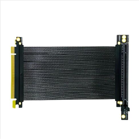 PCIE 4.0 X16 270 Degree Graphics Card Extension PCI GPU Expansion Card Riser Shielded Extender(15cm) in Saudi Arabia