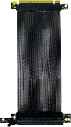 PCIE 4.0 X16 270 Degree Graphics Card Extension PCI GPU Expansion Card Riser Shielded Extender(15cm) in Saudi Arabia