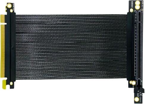 PCIE 4.0 X16 270 Degree Graphics Card Extension PCI GPU Expansion Card Riser Shielded Extender(15cm) in Saudi Arabia