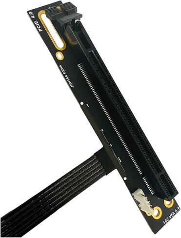 4.0 Extension Cable 64Gbps X4 90 Degree PCI-e 16X to M2 M.2 for SSD Riser Gen4 / 3 GPU Motherboard Extender CPU Wire(20cm) in Saudi Arabia