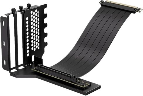 PCI-E 3.0/4.0 Graphics Card Vertical Mounting Bracket Holder PCI-E 4.0 X16 Extension Cable 200mm GPU Mounting Bracket Kit(PCI-E3.0 Bracket BK) in Saudi Arabia