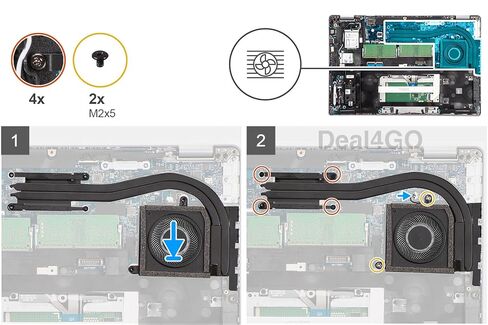 مروحة تبريد وحدة المعالجة المركزية HX40M 0HX40M استبدال Dell Latitude 14 5420 E5420 P137G (UMA) in Kuwait