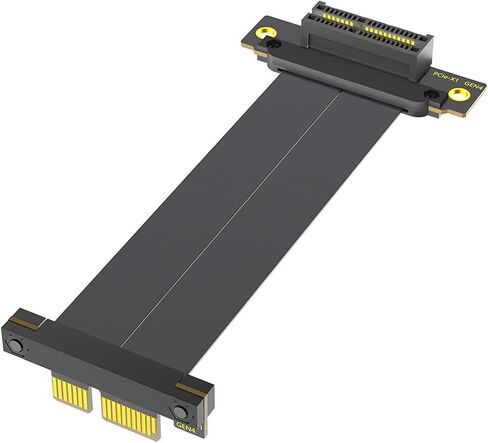 PCI-E 4.0 X1/X4 Riser PCIE 4.0 Extension Cable Black High Speed GPU Riser Cable PCIe 4.0 High Speed Flexible Extender Card(PCI-E 4.0 1X) in Saudi Arabia