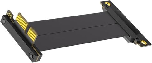 PCI-E 4.0 X1/X4 Riser PCIE 4.0 Extension Cable Black High Speed GPU Riser Cable PCIe 4.0 High Speed Flexible Extender Card(PCI-E 4.0 1X) in Saudi Arabia