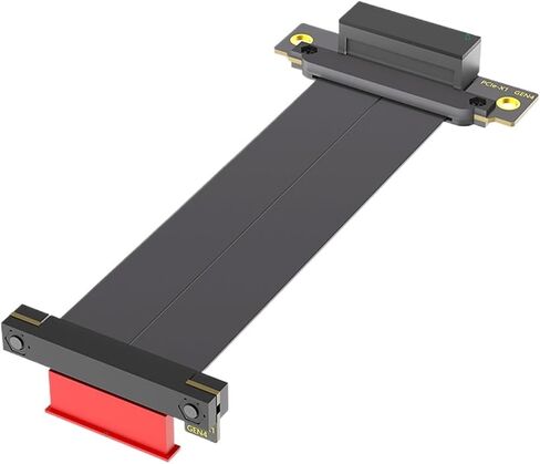 PCI-E 4.0 X1/X4 Riser PCIE 4.0 Extension Cable Black High Speed GPU Riser Cable PCIe 4.0 High Speed Flexible Extender Card(PCI-E 4.0 1X) in Saudi Arabia
